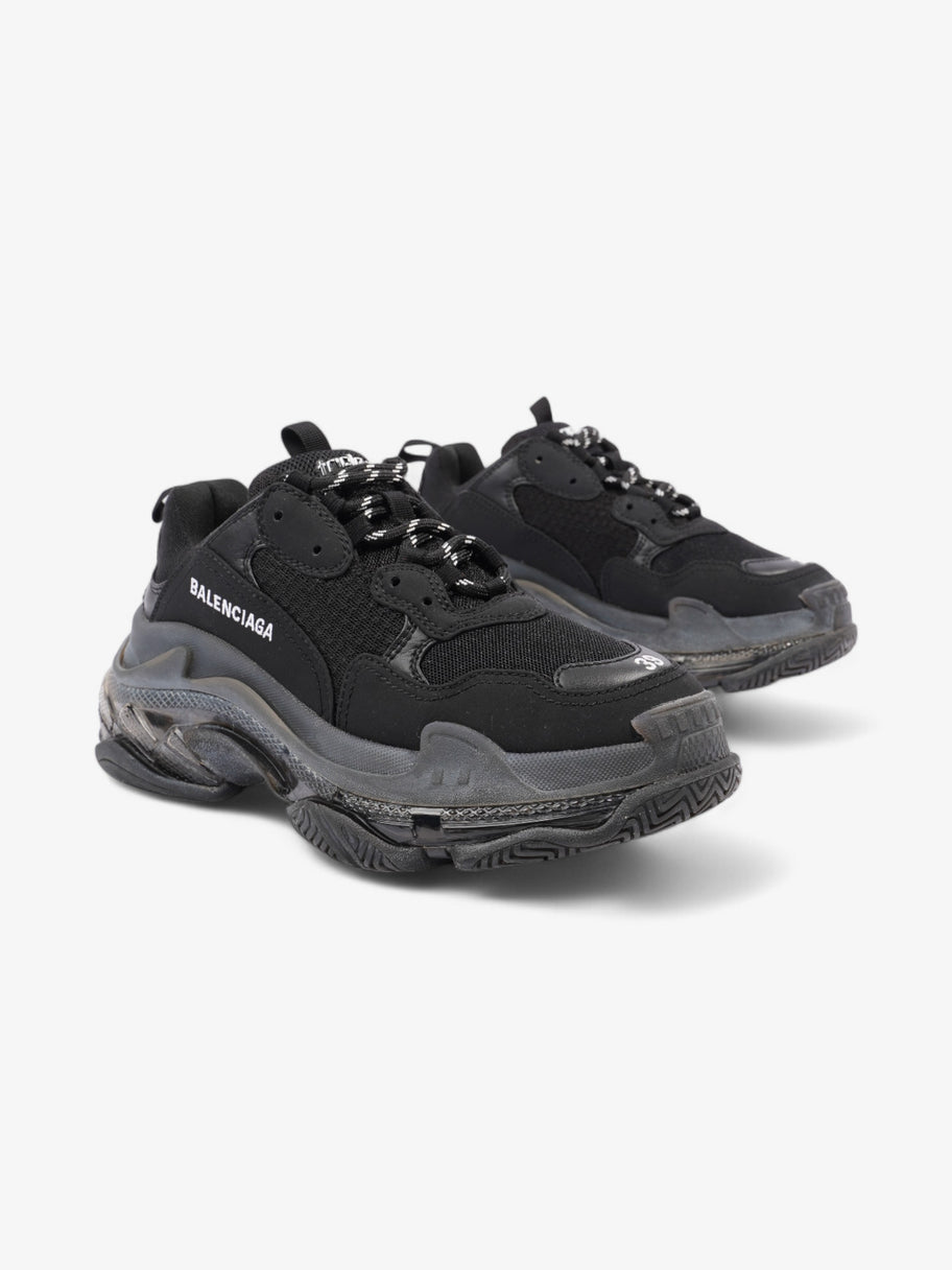 Balenciaga Triple S Clear Sole Black Mesh EU 39 UK 6 Image 2