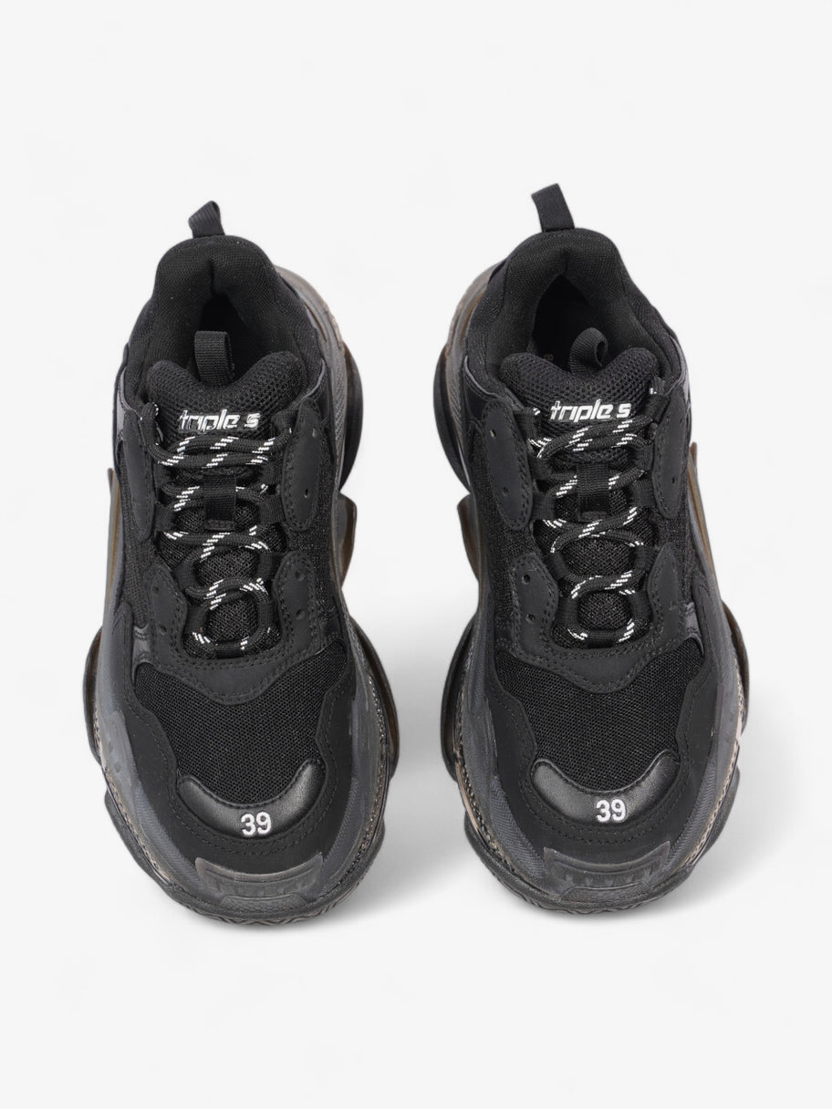 Balenciaga Triple S Clear Sole Black Mesh EU 39 UK 6 Image 8