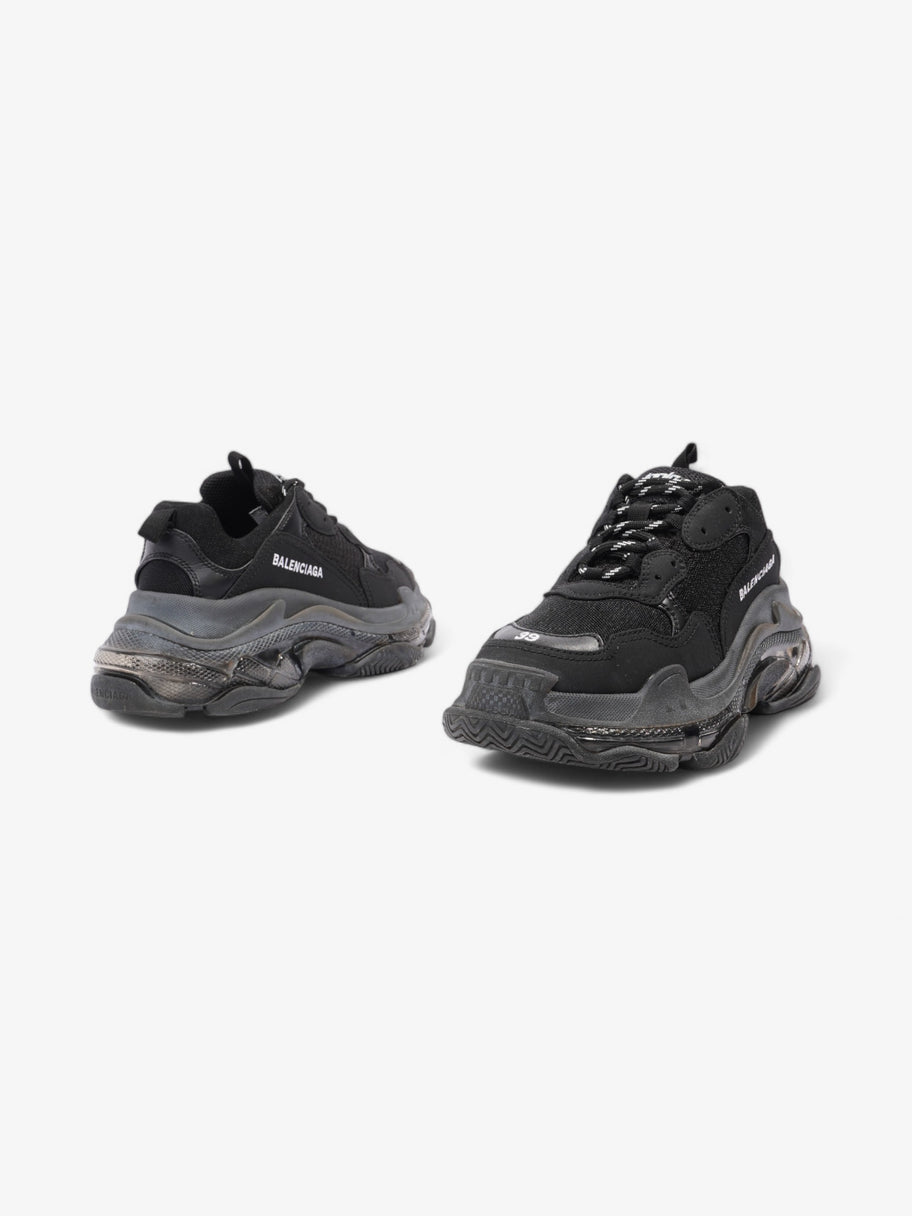 Balenciaga Triple S Clear Sole Black Mesh EU 39 UK 6 Image 9