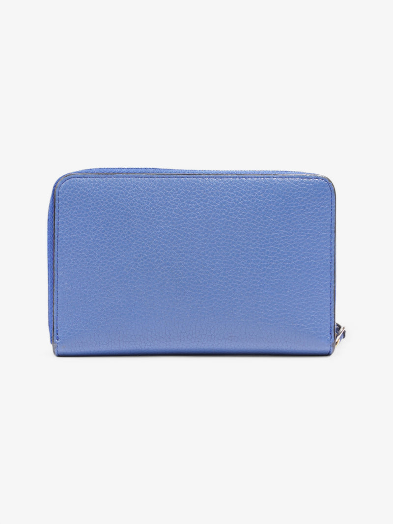  Mulberry Zip Around Purse Blue Leather