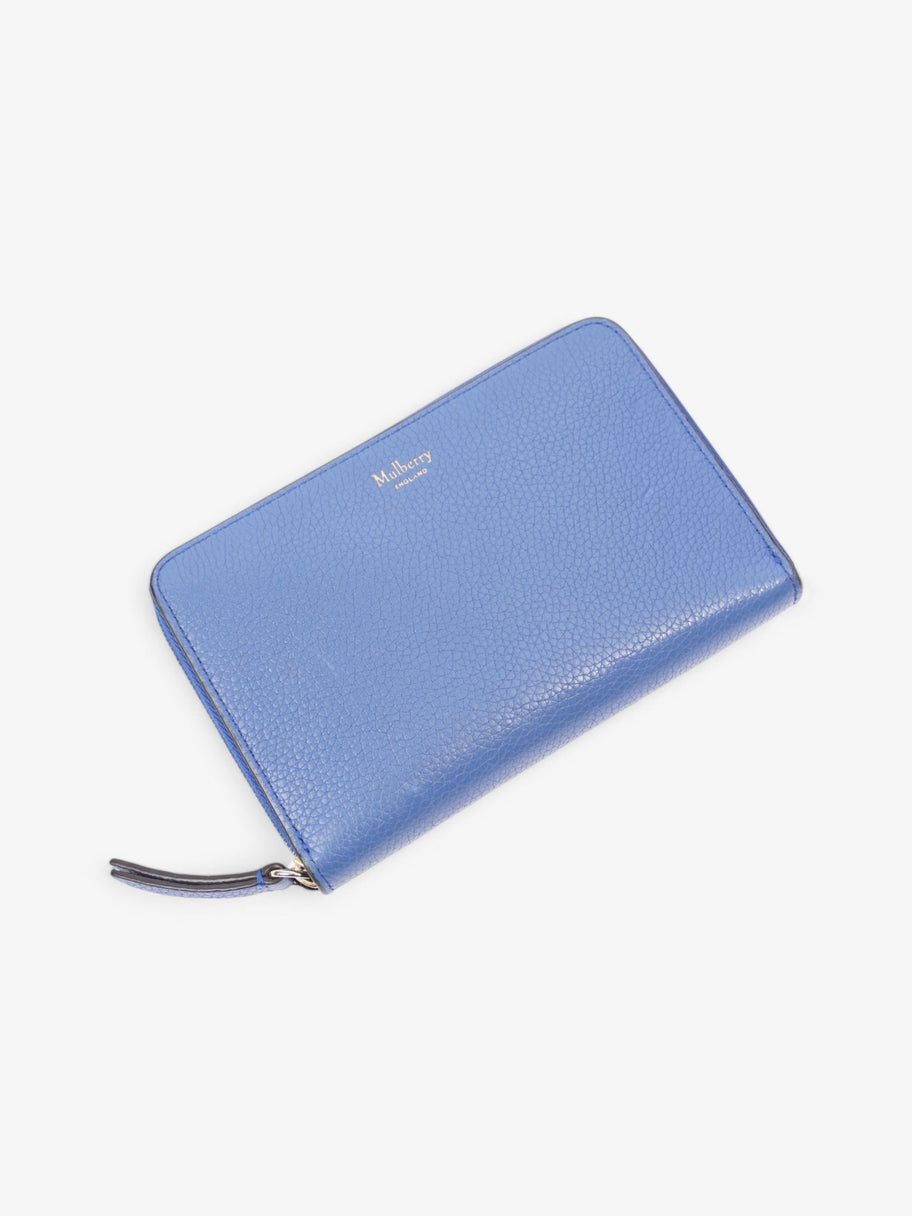 Mulberry Zip Around Purse Blue Leather Image 4