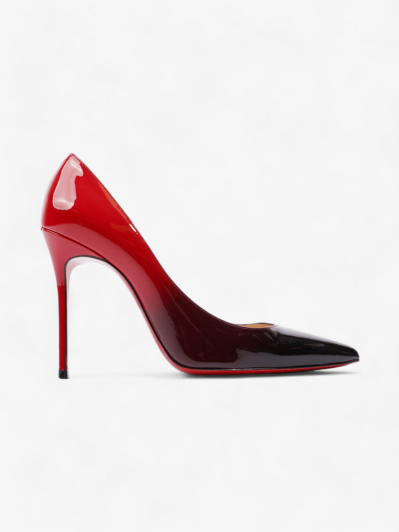  Christian Louboutin Decollete 554  100 Black / Red Patent Leather EU 38 UK 5