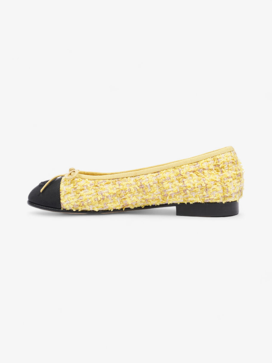 Chanel CC Ballerina Pumps Yellow / Black Mesh EU 36 UK 3 Image 3