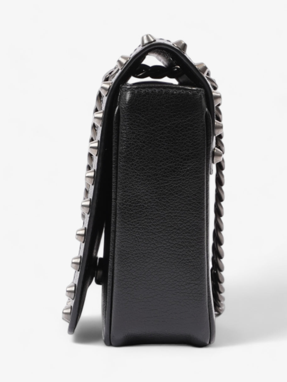 Vitello Studded Bag Black / White Calfskin Leather Image 3