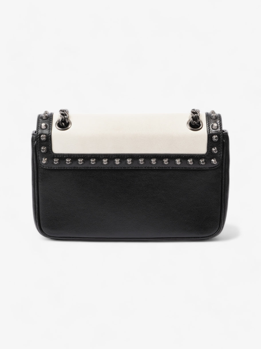 Vitello Studded Bag Black / White Calfskin Leather Image 4