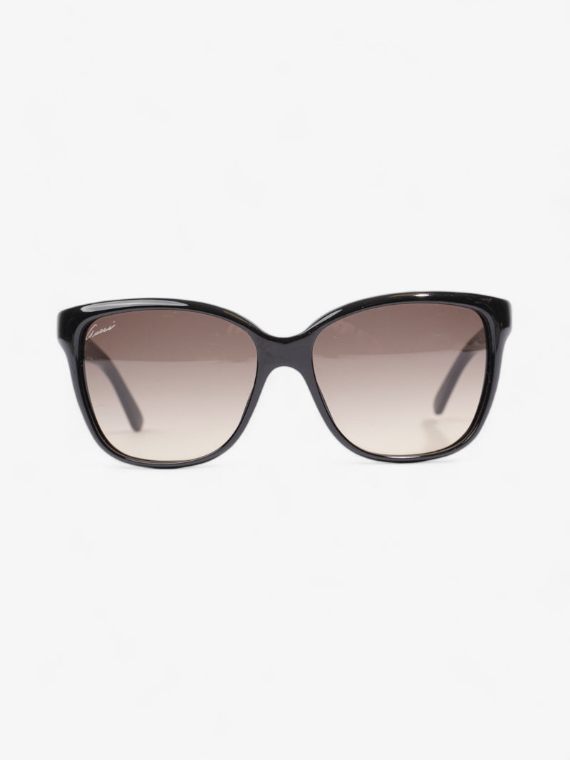  Gucci GG Web Sunglasses Black / Red / Green Acetate 135mm