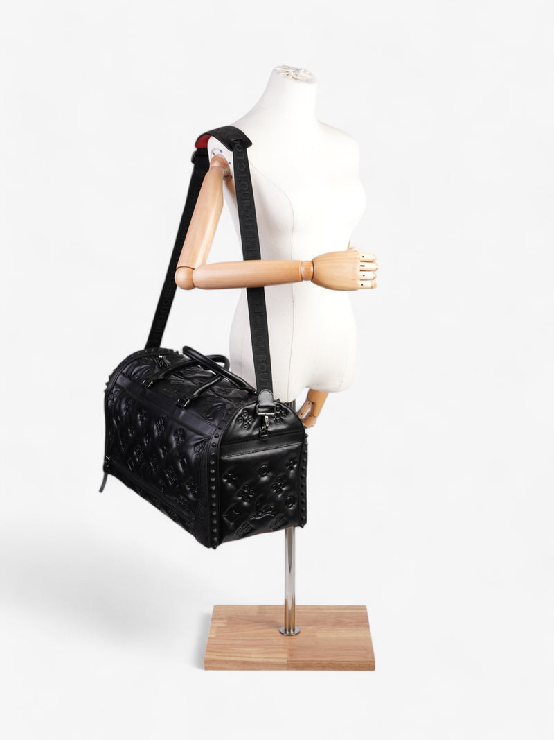  Christian Louboutin Sneakender Studded Duffle Bag Black Leather