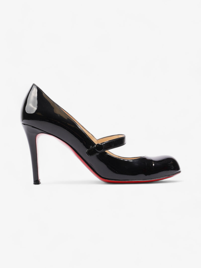  Christian Louboutin Wallis 85mm Black Patent Leather EU 39.5 UK 6.5