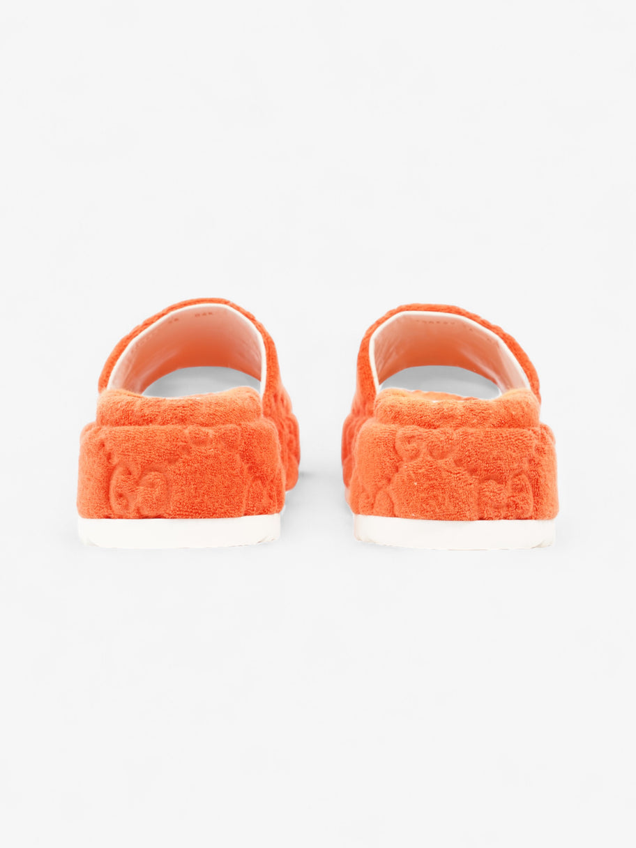 Gucci GG Platform Sandals Orange Cloth EU 36 UK 3 Image 6