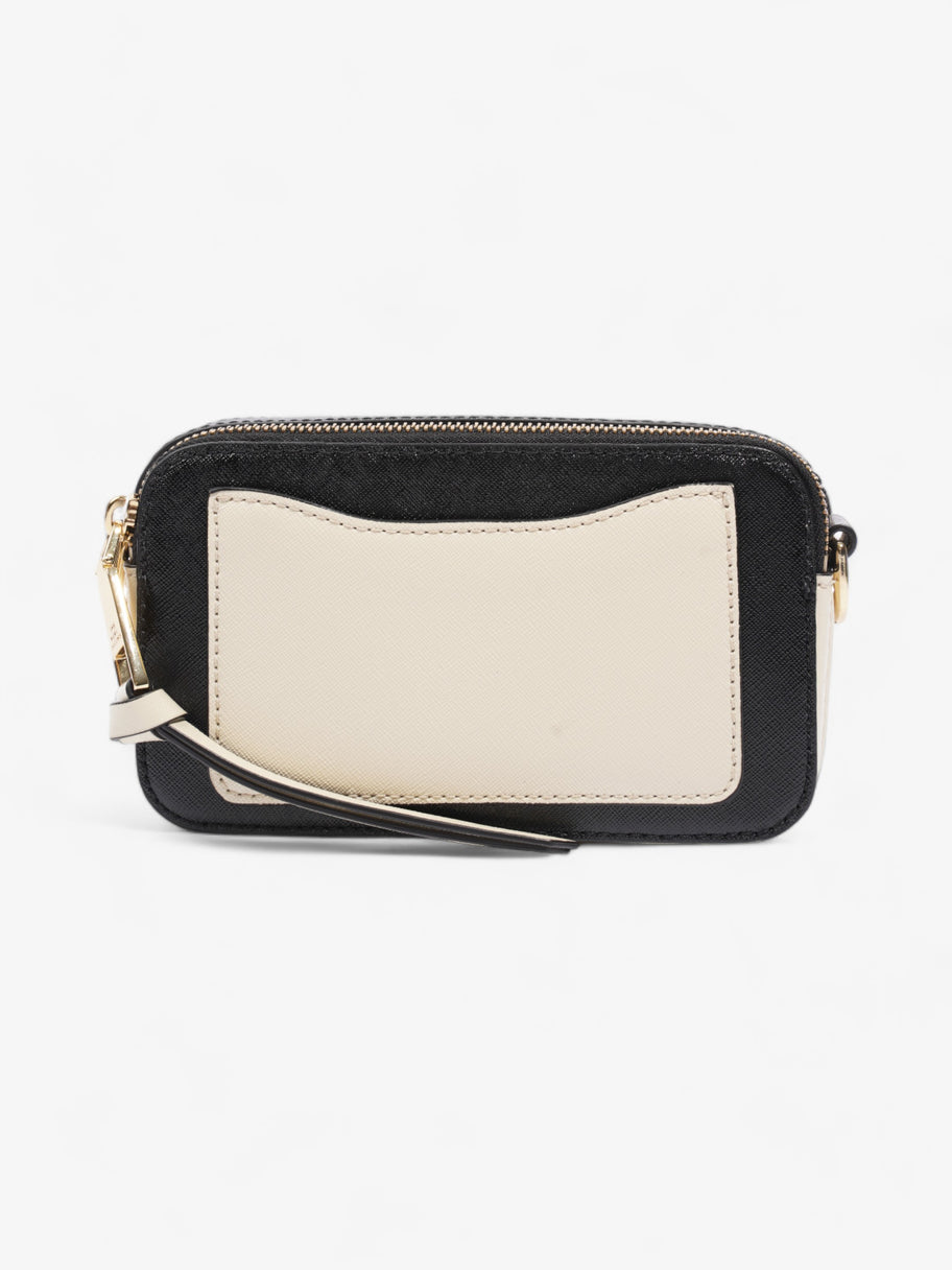 Marc Jacobs The Snapshot Cream / Black Saffiano Leather Image 4