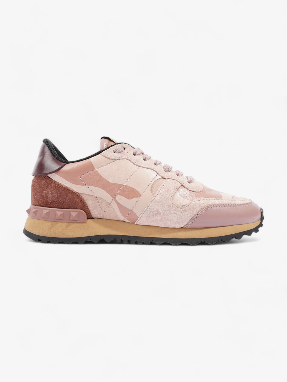 Valentino Rockrunner Sneakers Pink / Nude / Maroon Suede EU 35 UK 2 Image 1