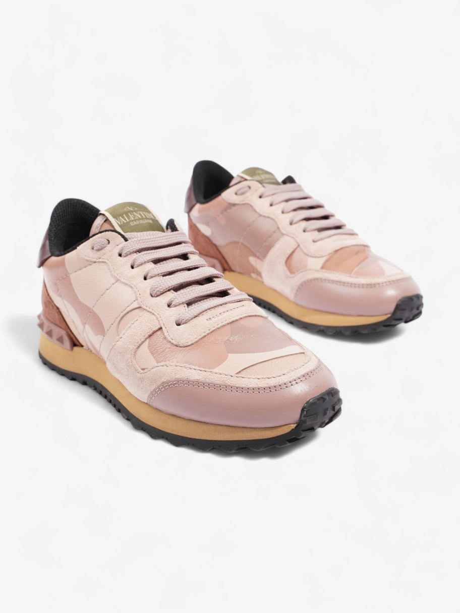 Valentino Rockrunner Sneakers Pink / Nude / Maroon Suede EU 35 UK 2 Image 2