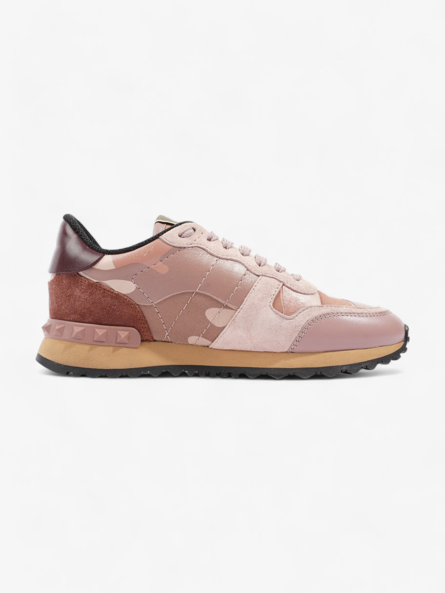 Valentino Rockrunner Sneakers Pink / Nude / Maroon Suede EU 35 UK 2 Image 4