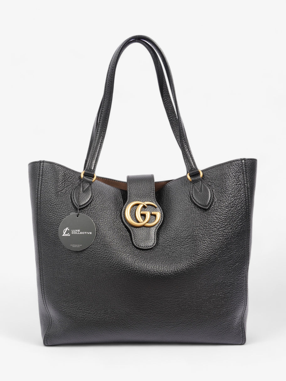 Gucci Double G Tote Black Leather Image 8