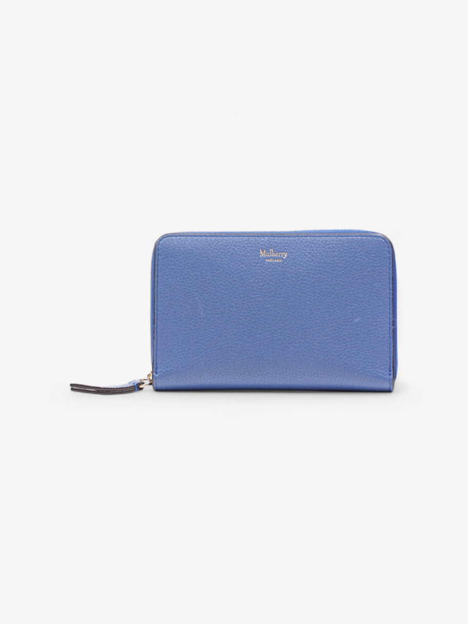 Mulberry Zip Around Purse Blue Leather Image 6