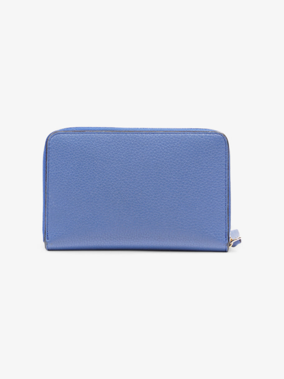 Mulberry Zip Around Purse Blue Leather Image 7