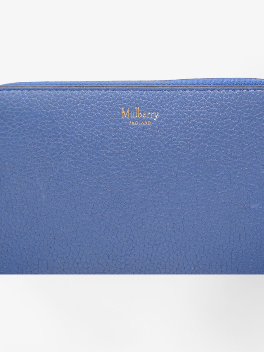 Mulberry Zip Around Purse Blue Leather Image 8