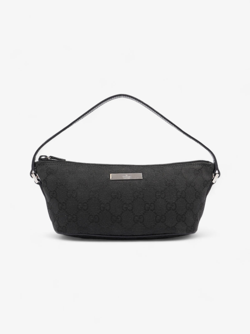  Gucci Boat Baguette Black Canvas