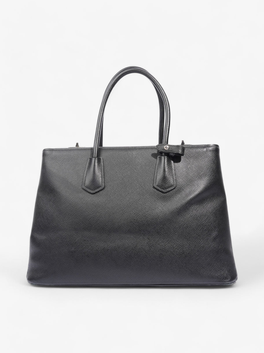 Prada Turnlock Twin Tote Black Saffiano Leather Image 4