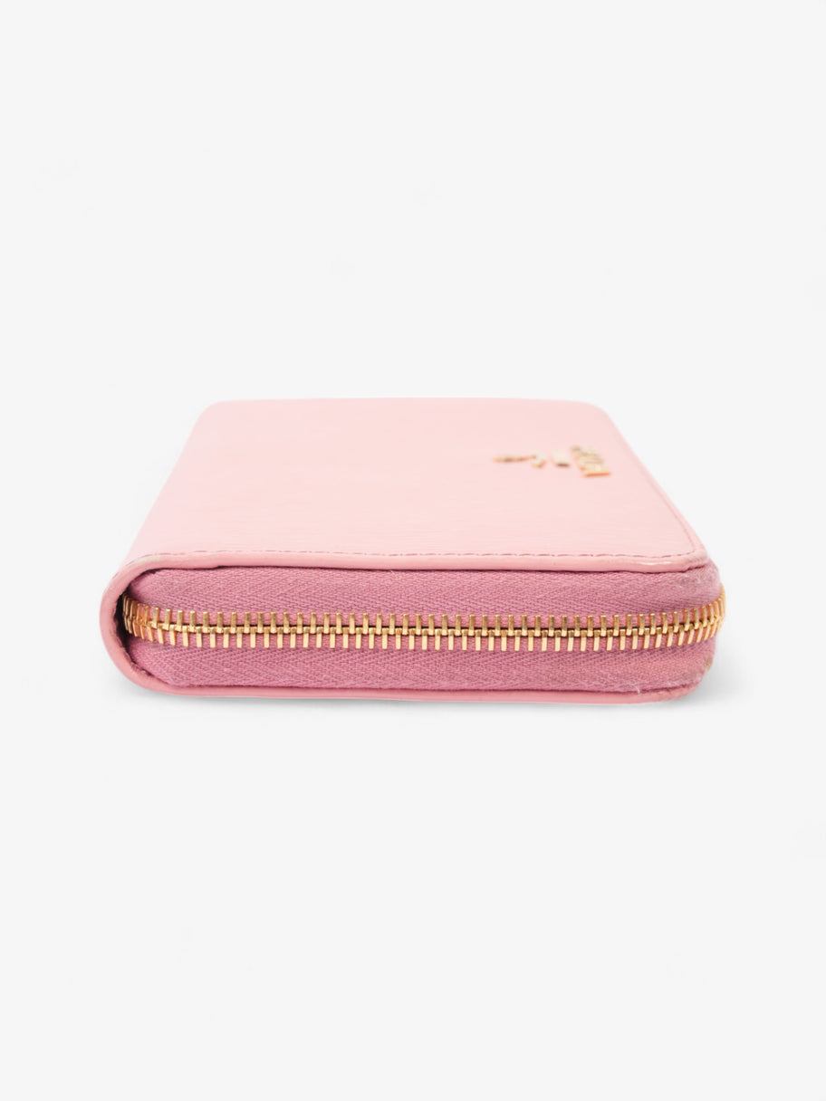 Prada Continental Wallet Pink Saffiano Leather Image 3