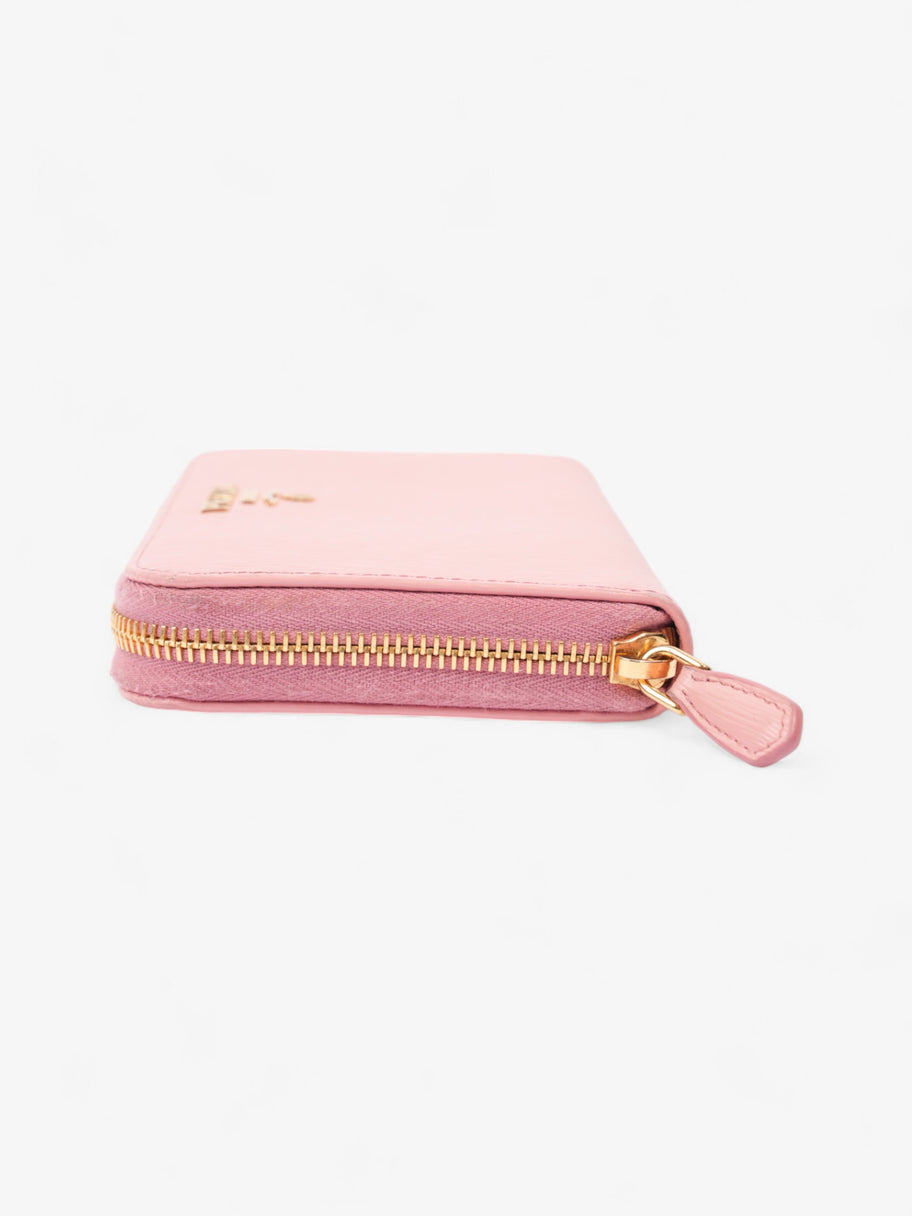 Prada Continental Wallet Pink Saffiano Leather Image 4