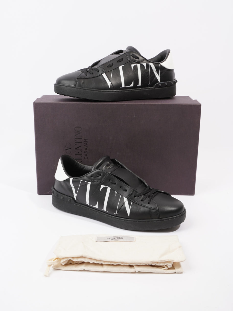 Valentino VLTN Open Sneaker Black / White Leather EU 42 UK 8 Image 11