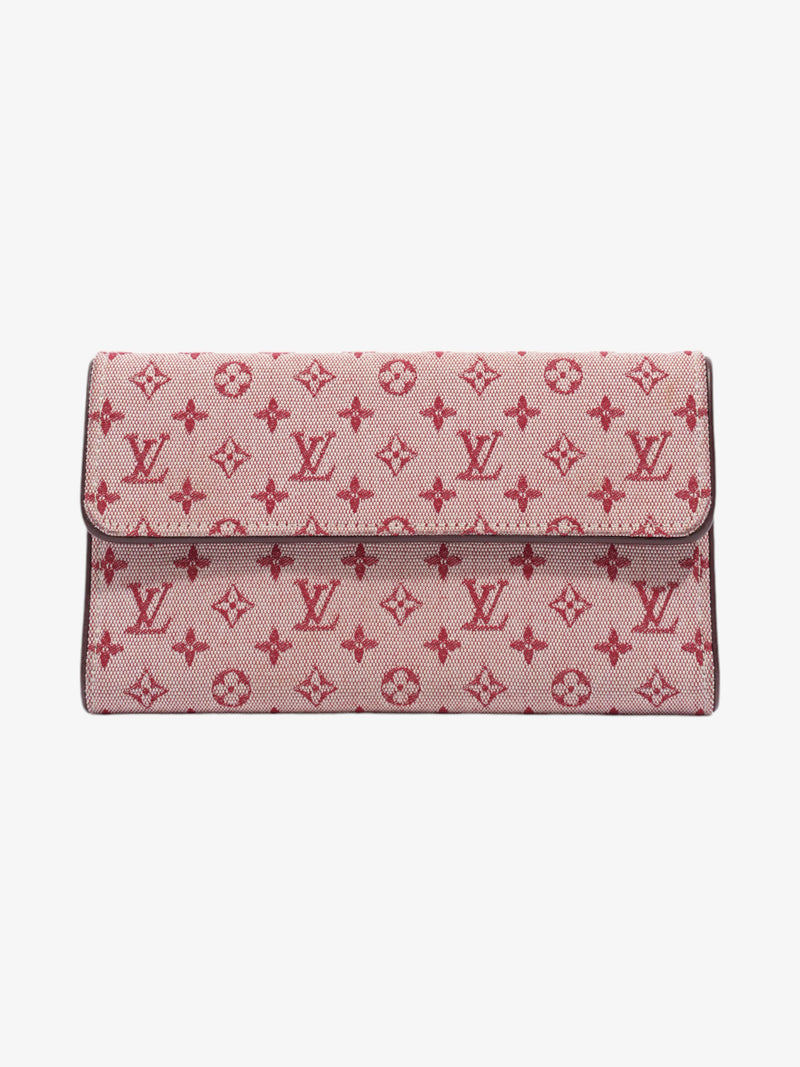  Louis Vuitton Mini Porto Tresor International Long Wallet Cerise Pink Monogram Canvas