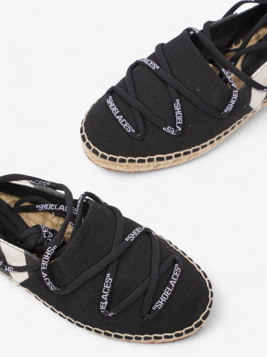 Off White Lace-up Espadrilles Black / White Canvas EU 36 UK 3 Image 10