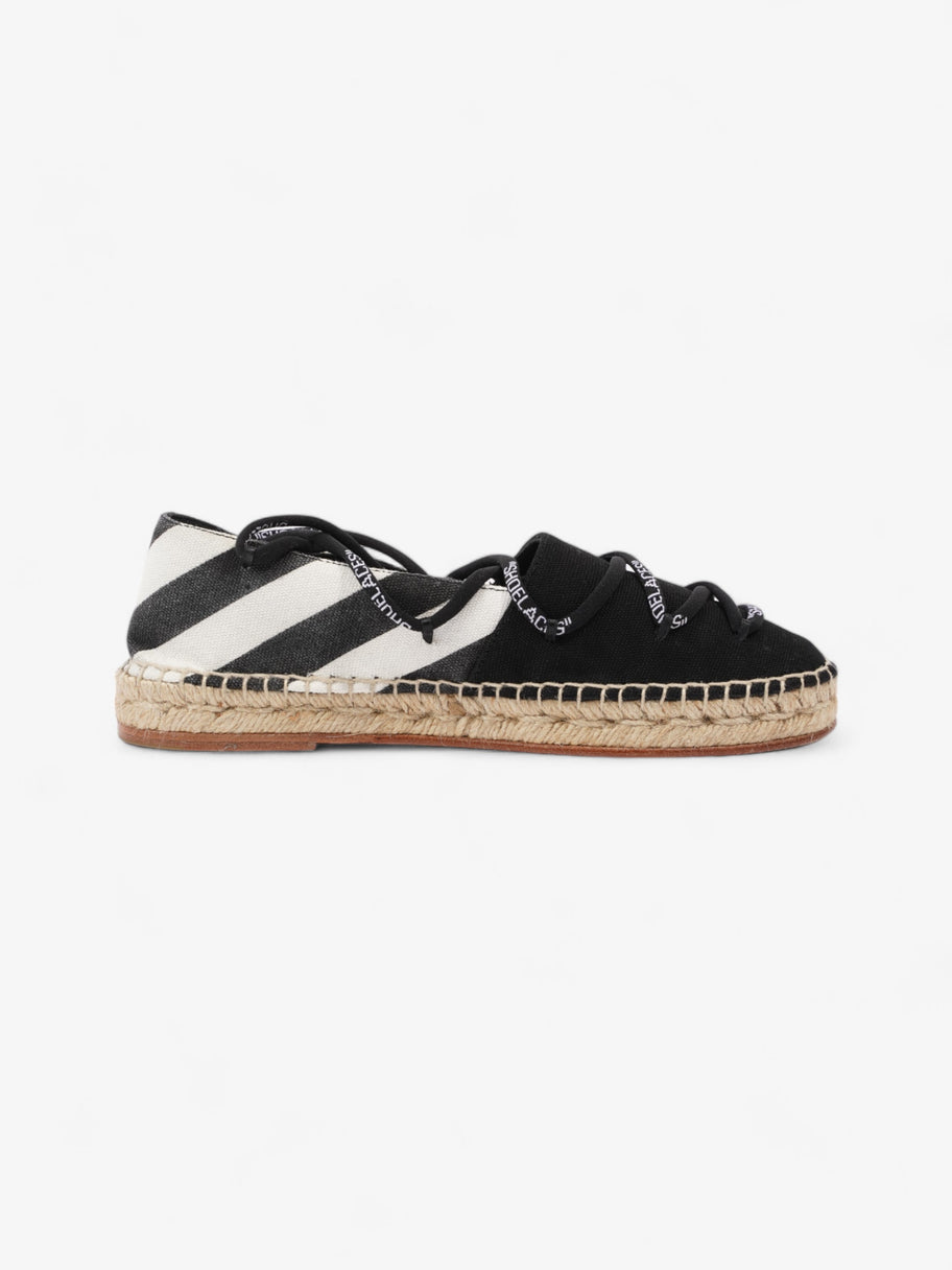 Off White Lace-up Espadrilles Black / White Canvas EU 36 UK 3 Image 4