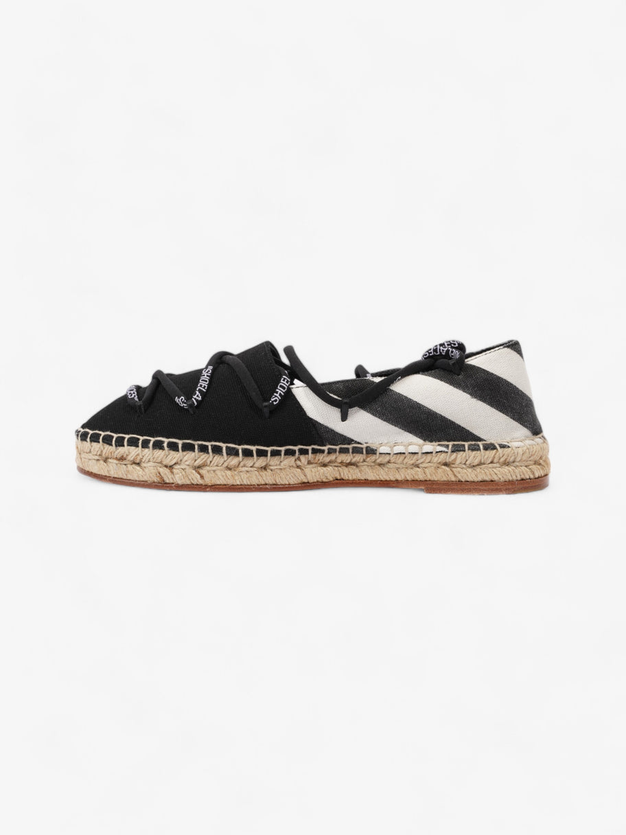 Off White Lace-up Espadrilles Black / White Canvas EU 36 UK 3 Image 5