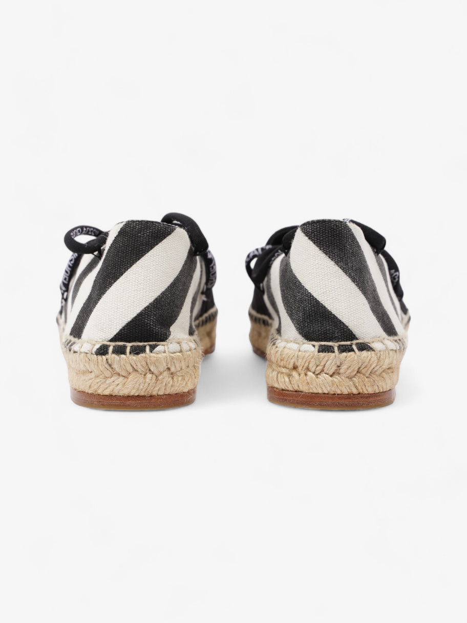 Off White Lace-up Espadrilles Black / White Canvas EU 36 UK 3 Image 6