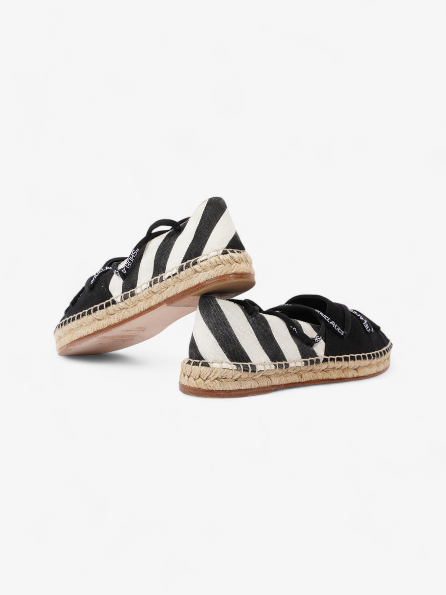 Off White Lace-up Espadrilles Black / White Canvas EU 36 UK 3 Image 9