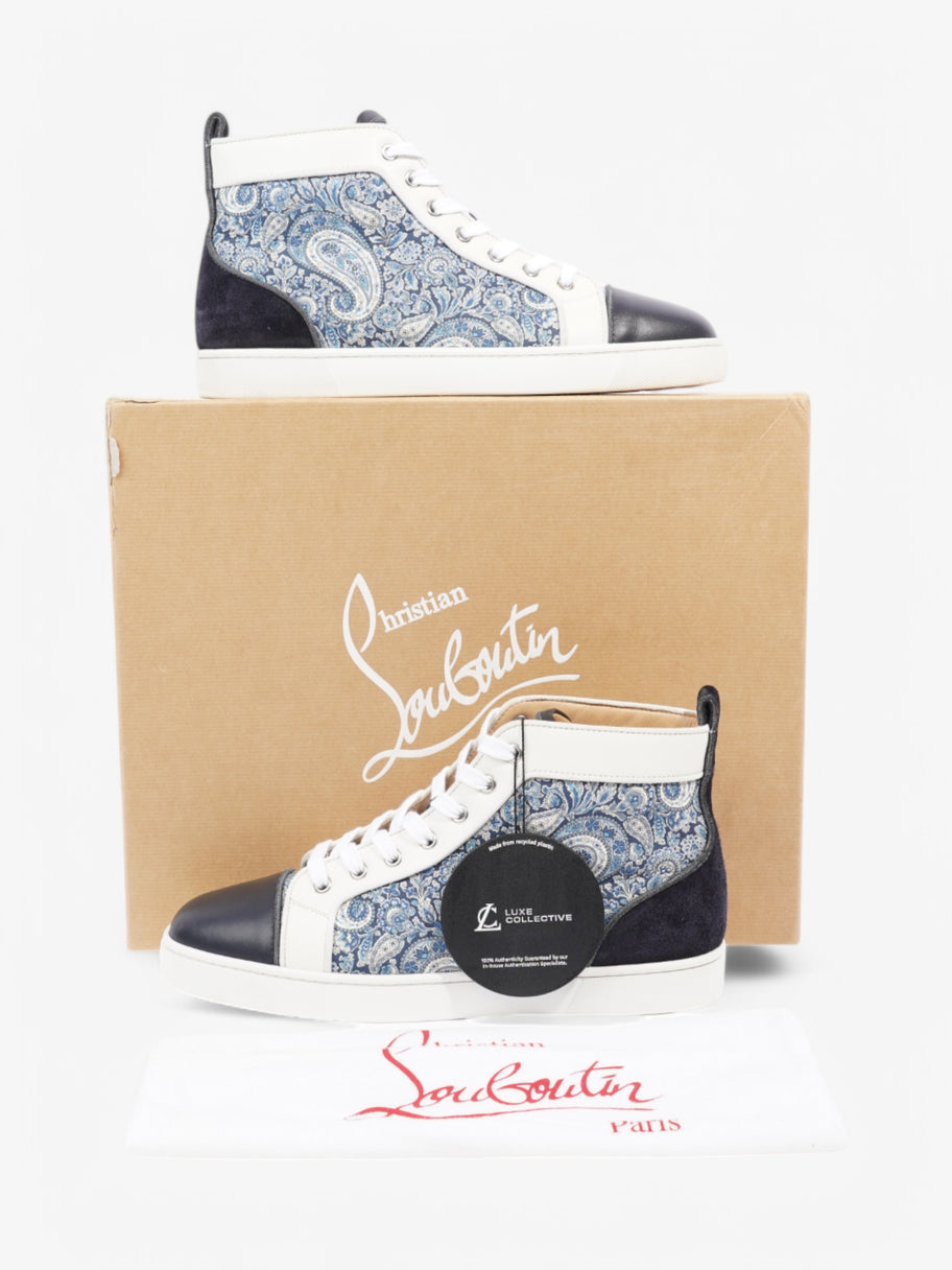 Christian Louboutin Louis Orlato Demin Flat  Blue / White Leather EU 42 UK 8 Image 10