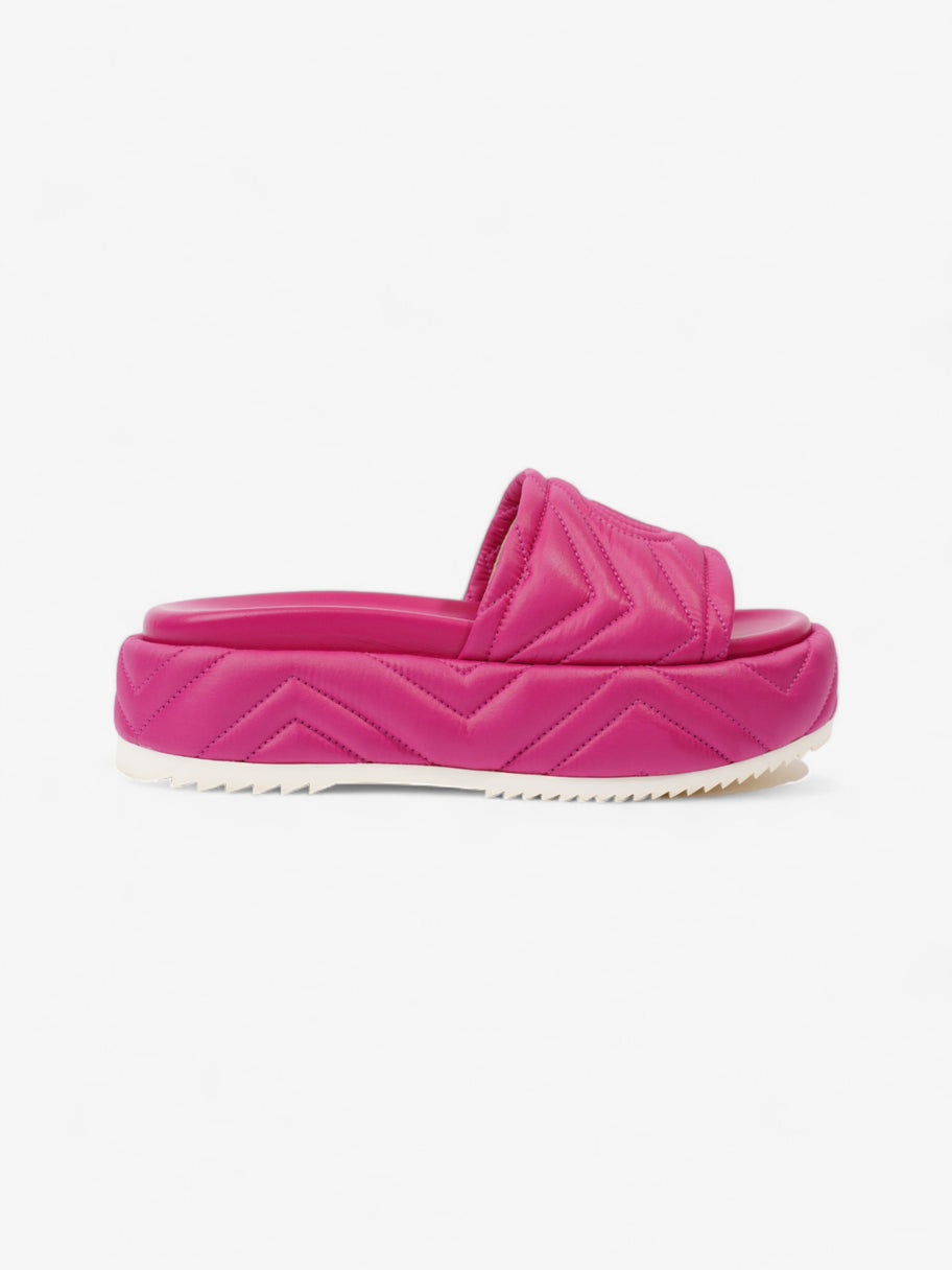 Gucci Angelina Platform Slides Pink Nylon EU 37 UK 4 Image 1