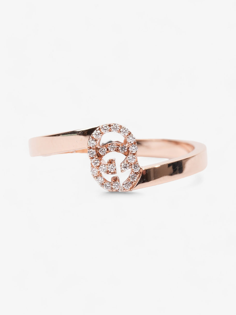 Gucci Running G Ring 18ct Rose Gold  / 0.5ct Diamond GG Rose Gold 49cm Image 1