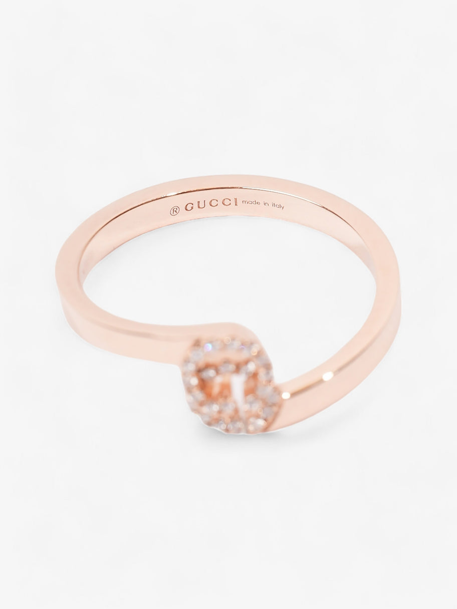 Gucci Running G Ring 18ct Rose Gold  / 0.5ct Diamond GG Rose Gold 49cm Image 3