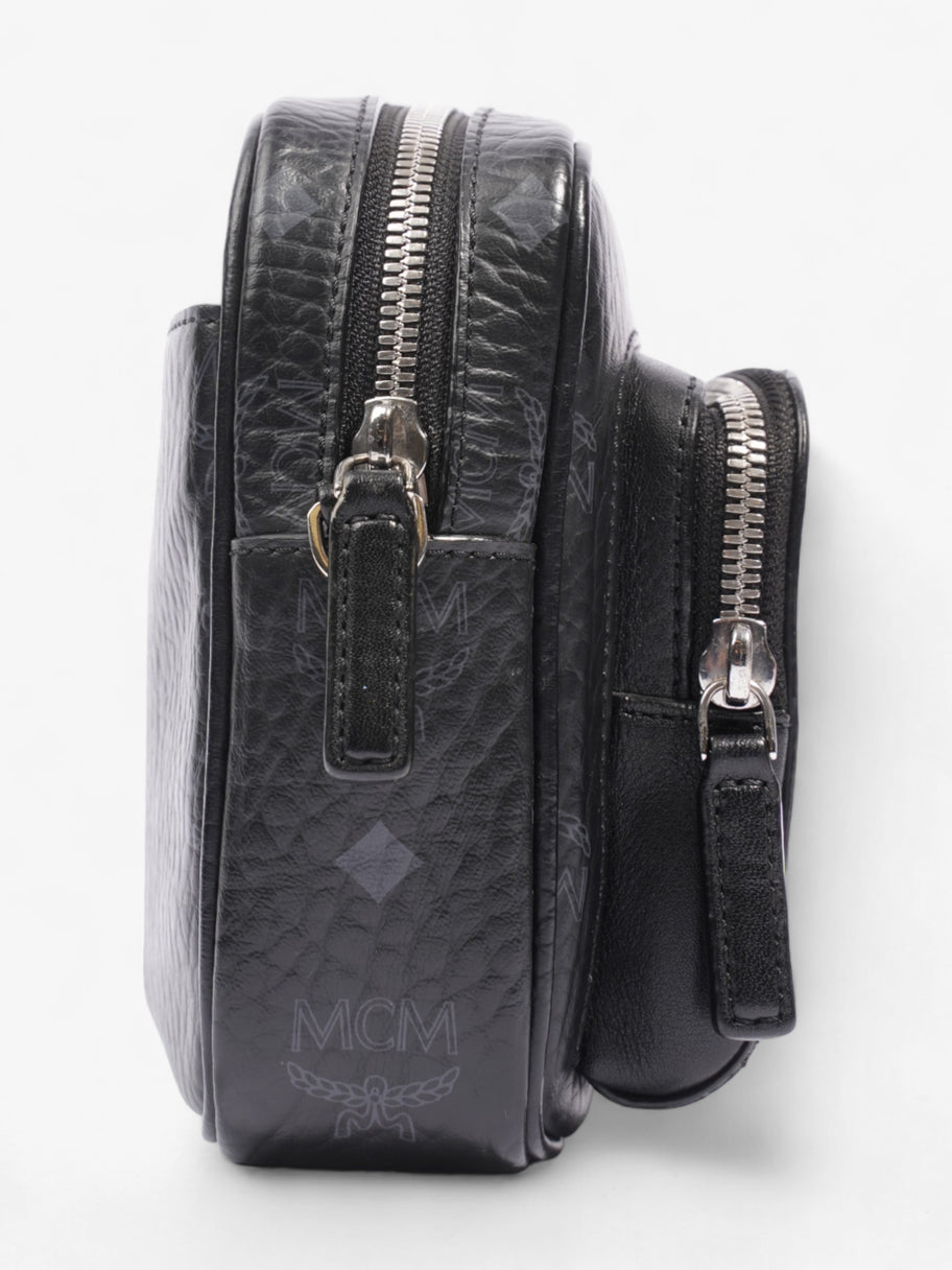 MCM Visetos Camera Black Leather Image 5