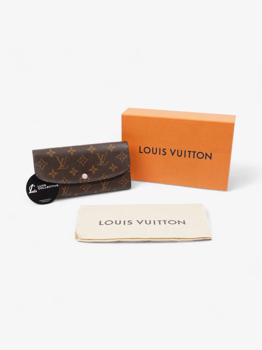 Louis Vuitton Emilie Wallet Monogram / Rose Ballerine Coated Canvas Image 6