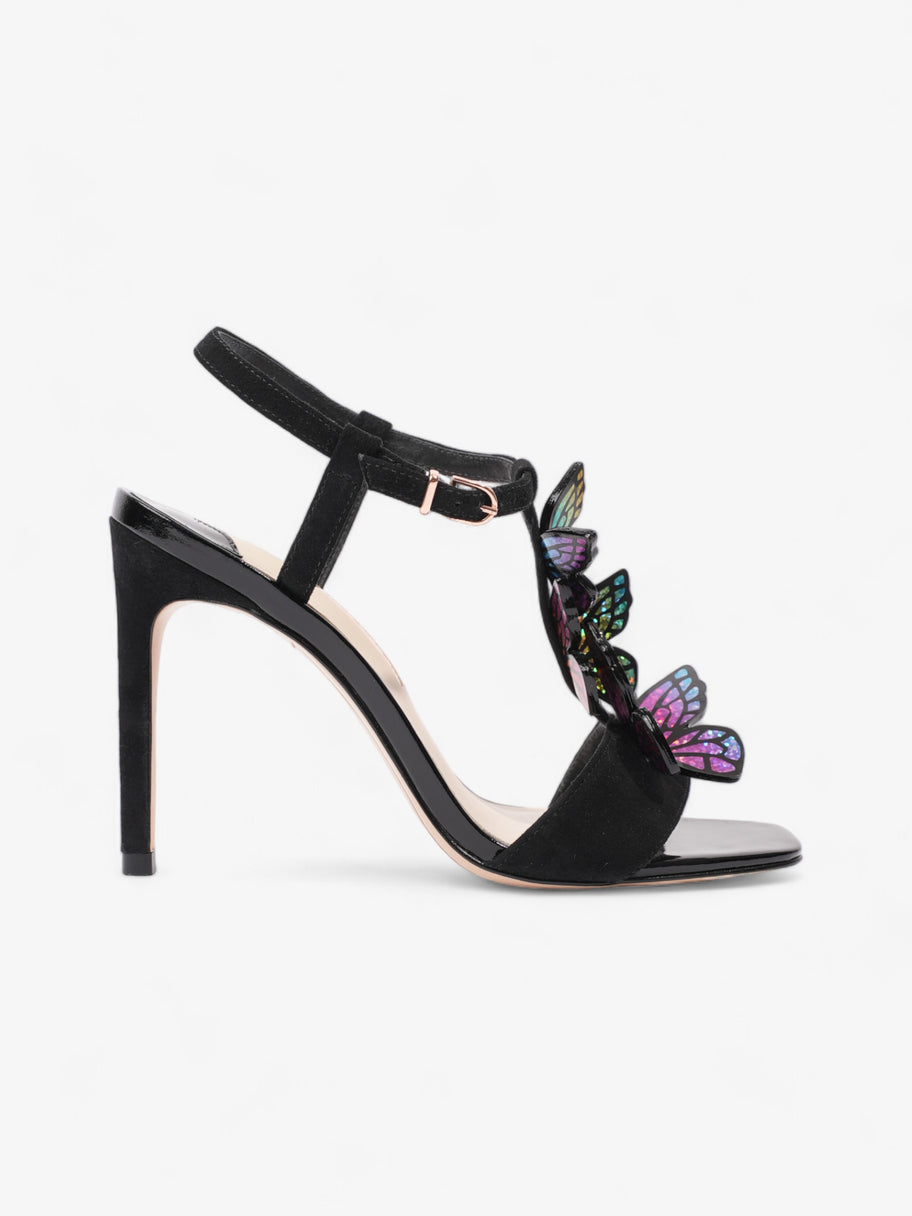 Sophia Webster Riva 80mm Black / Rainbow Suede EU 37.5 UK 4.5 Image 1