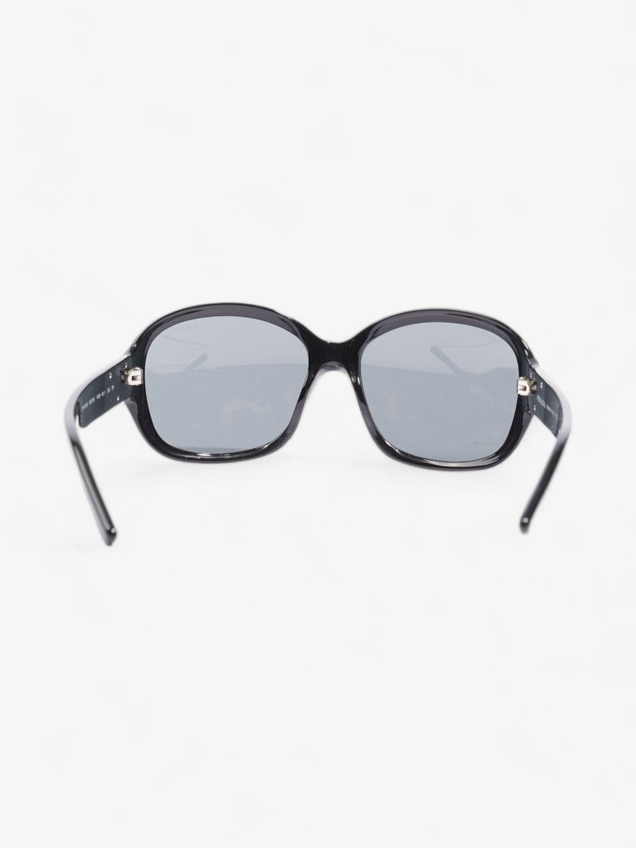 Prada Curved Sunglasses Black Acetate 130mm Image 3