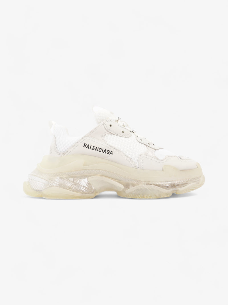  Balenciaga Triple S Clear Sole White Mesh EU 40 UK 7