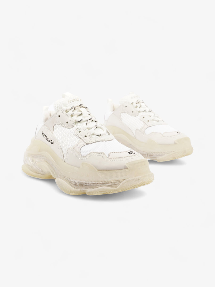 Balenciaga Triple S Clear Sole White Mesh EU 40 UK 7 Image 2