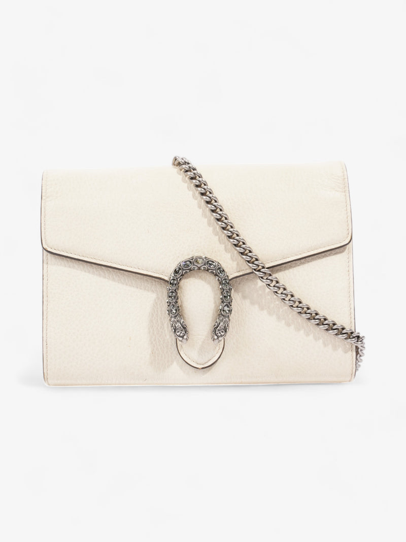  Gucci Dionysus Chain Wallet Cream Leather